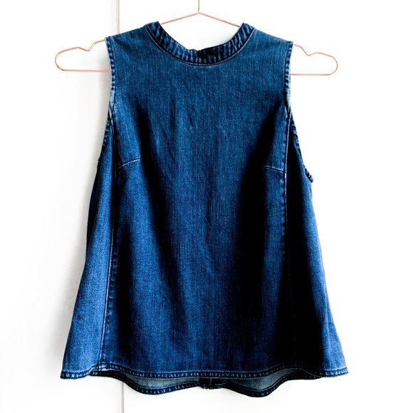 Anthropologie Tops - anthropologie holding horses denim sleeveless top